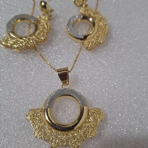 Elegant Gold and Silver Jewelry Set